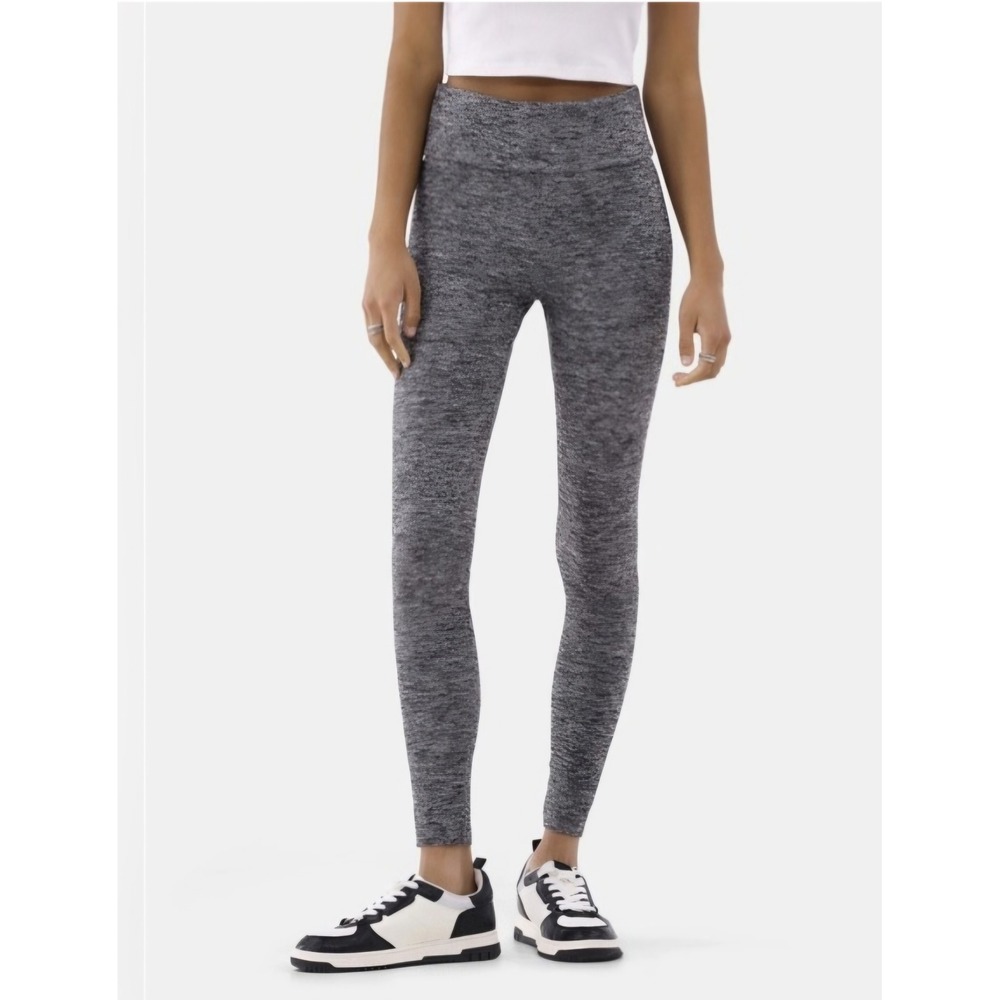 NWT 2-pair No Boundaries Womens High Rise Tie Waist Leggings Heather Grey S/M